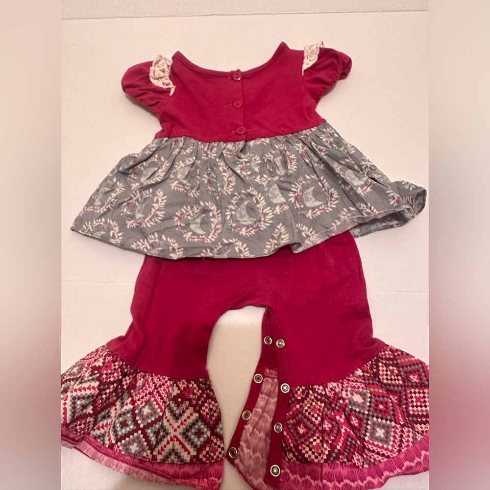 12M Ricrac & Ruffles Skirted Romper - Picture 9 of 11